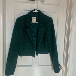Abercrombie & Fitch Green Blazer with Tailored Fit